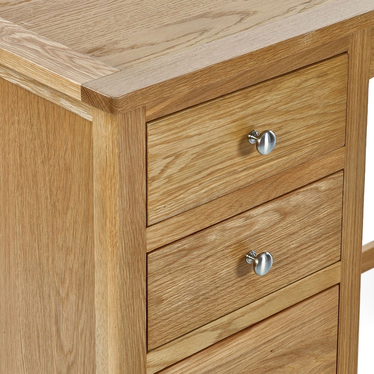 Mallory Twin Pedestal Dressing Table and Stool - Julian Bowen