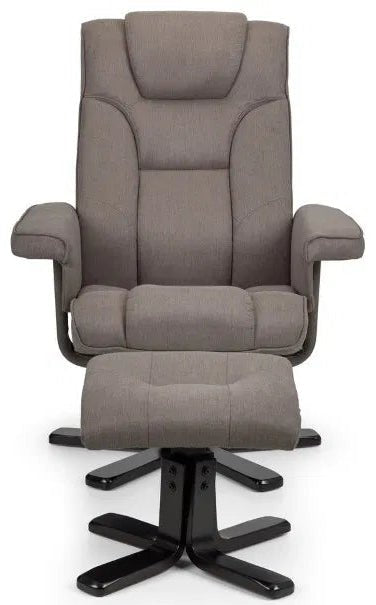 Malmo Swivel Recliner & Stool - Julian Bowen