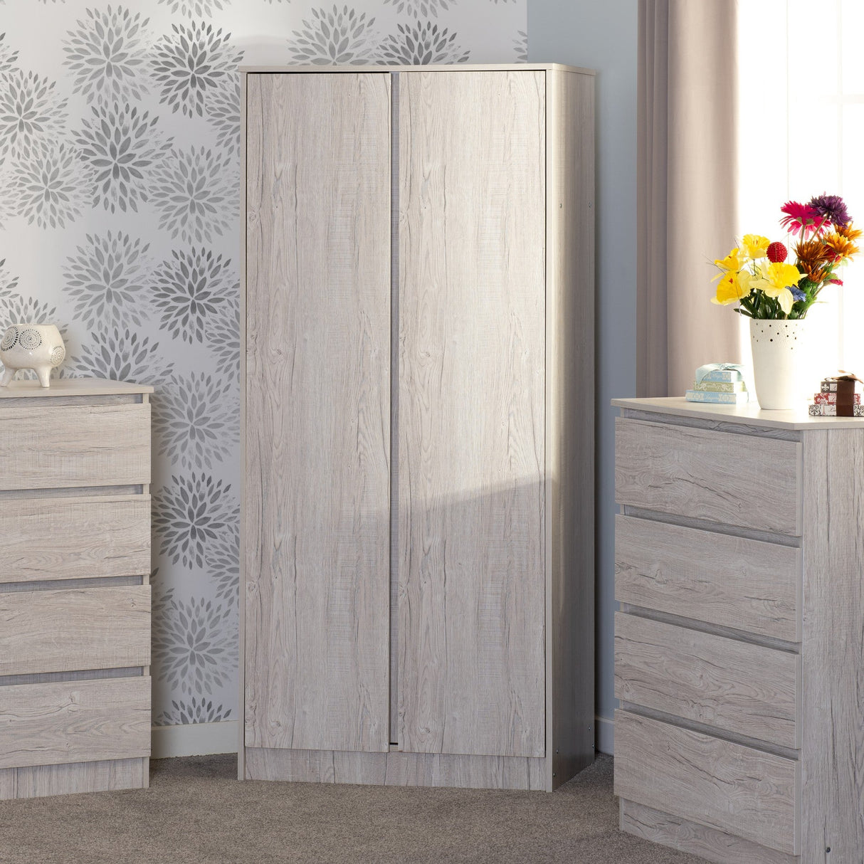 Malvern 2 Door Double Wardrobe - Seconique
