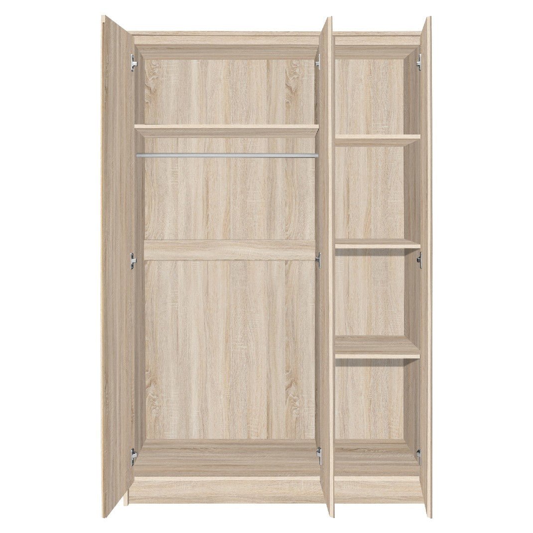 Malvern 3 Door Triple Wardrobe - Seconique