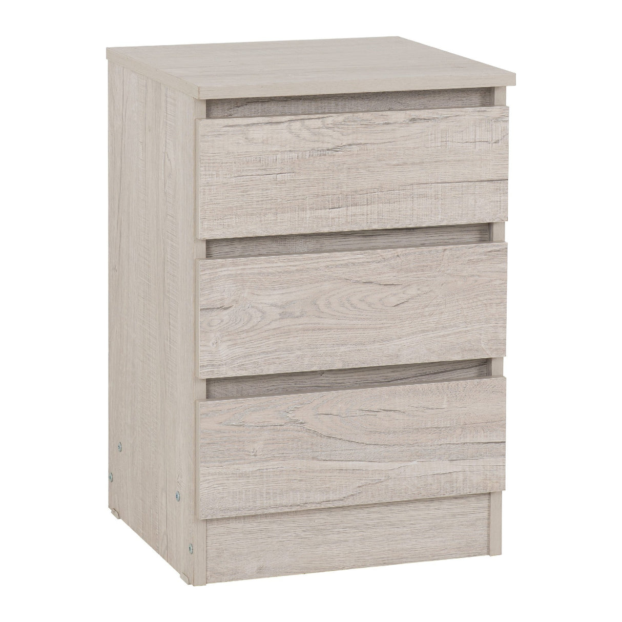 Malvern 3 Drawer Bedside Table - Seconique