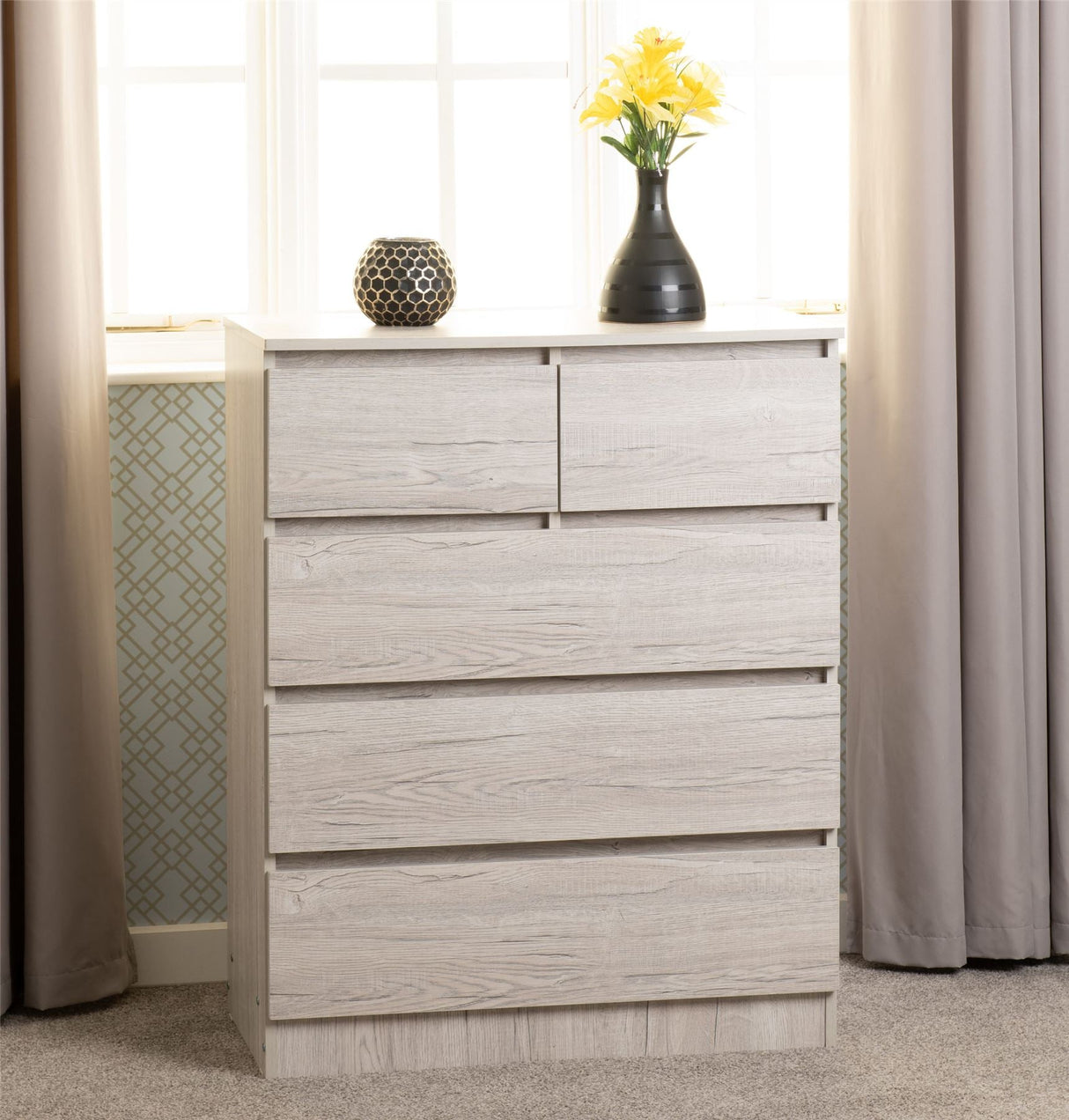 Malvern 3+2 Drawer Chest - Seconique