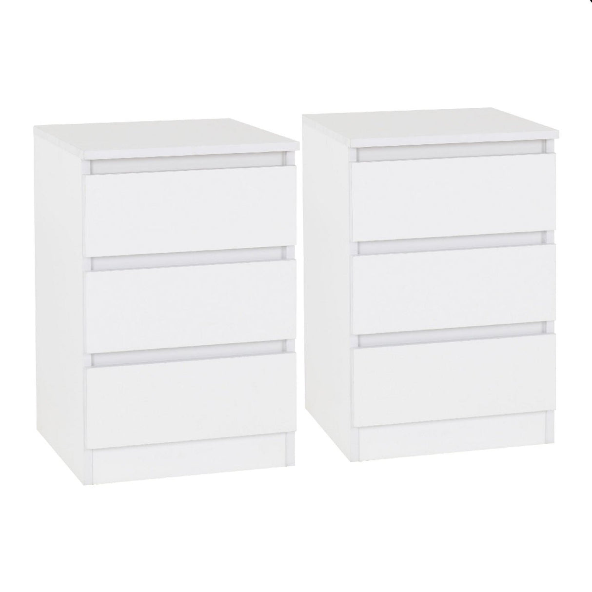 Malvern 4 Piece Bedroom Set With 2 Door Double Wardrobe - Seconique