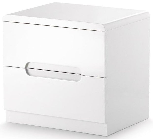Manhattan 2 Drawer Bedside - Julian Bowen