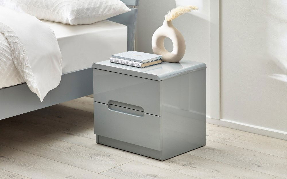 Manhattan 2 Drawer Bedside - Julian Bowen