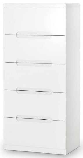Manhattan 5 Drawer Narrow Chest - Julian Bowen