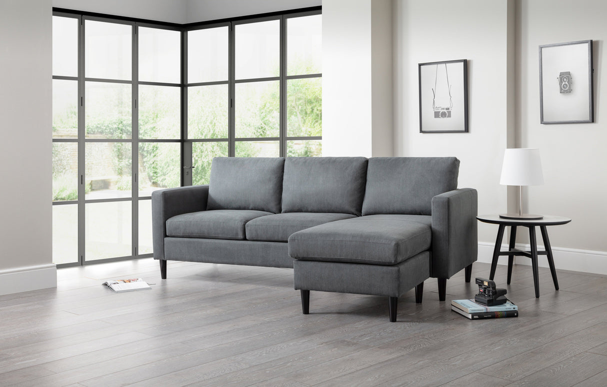 Marant Linen Corner Sofa - Julian Bowen