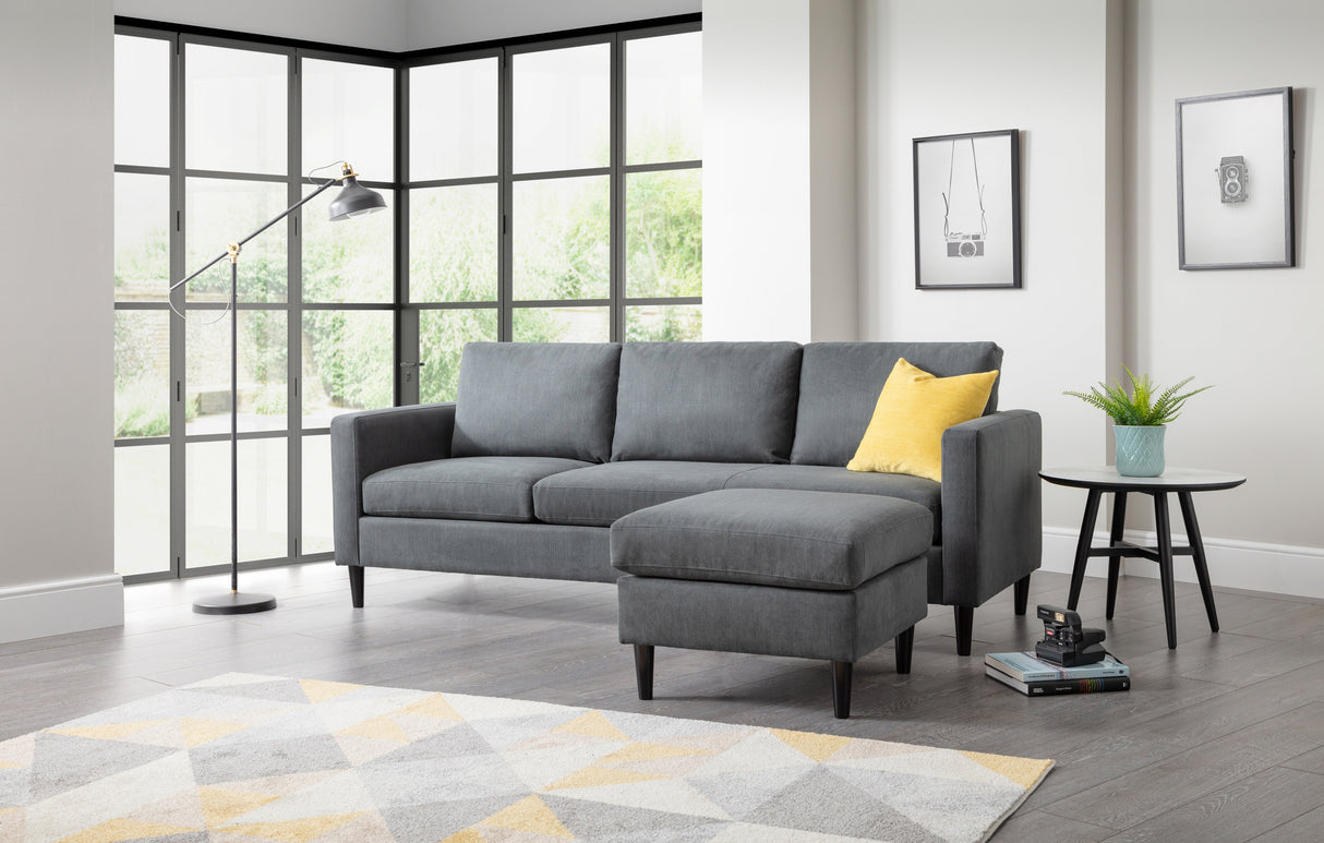 Marant Linen Corner Sofa - Julian Bowen
