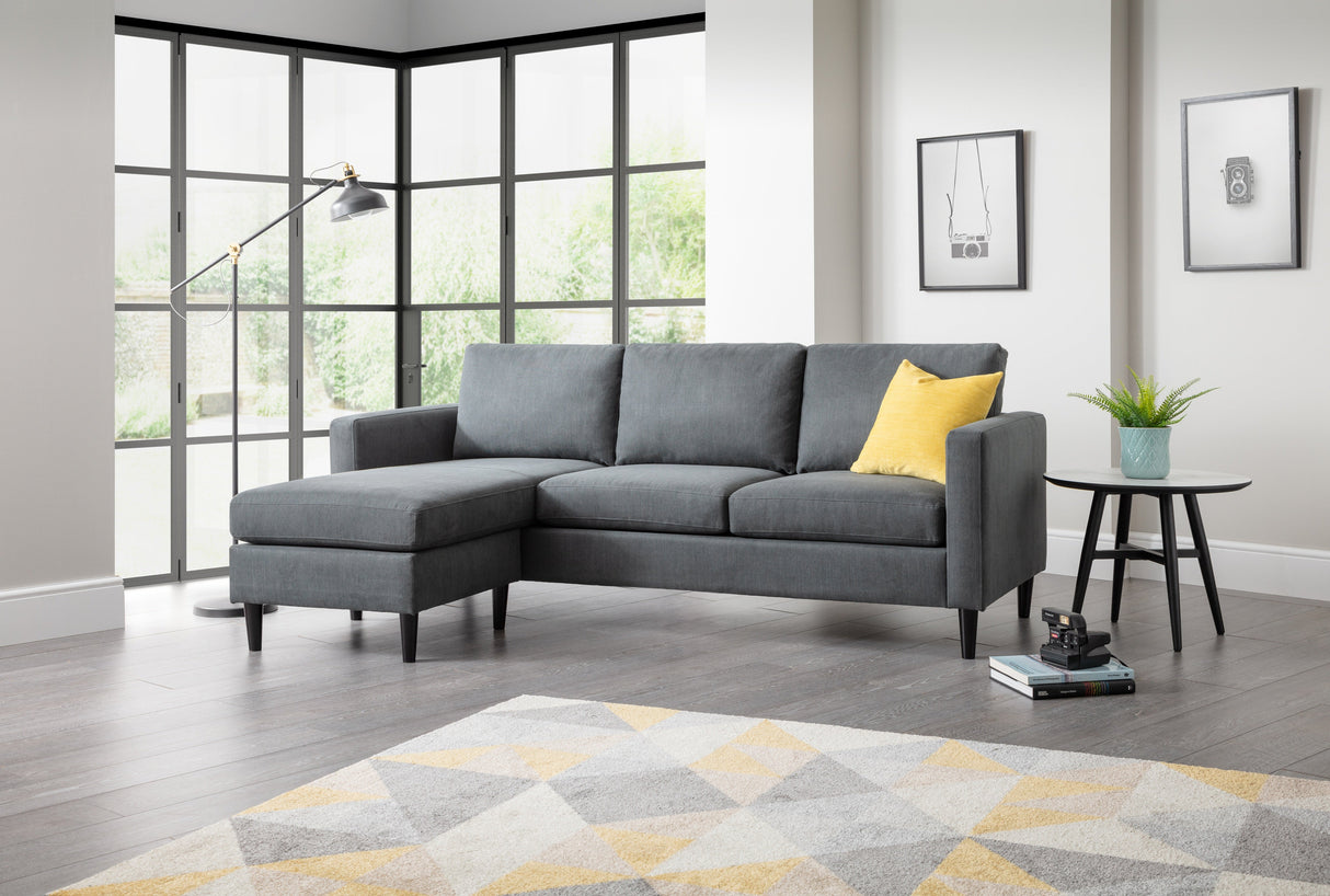 Marant Linen Corner Sofa - Julian Bowen