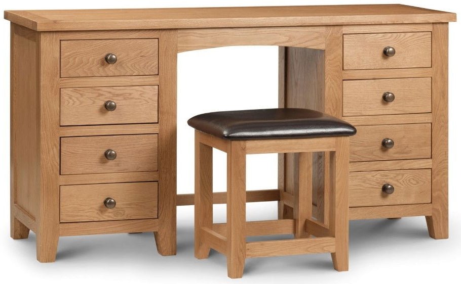 Marlborough Twin Pedestal Dressing Table - Julian Bowen