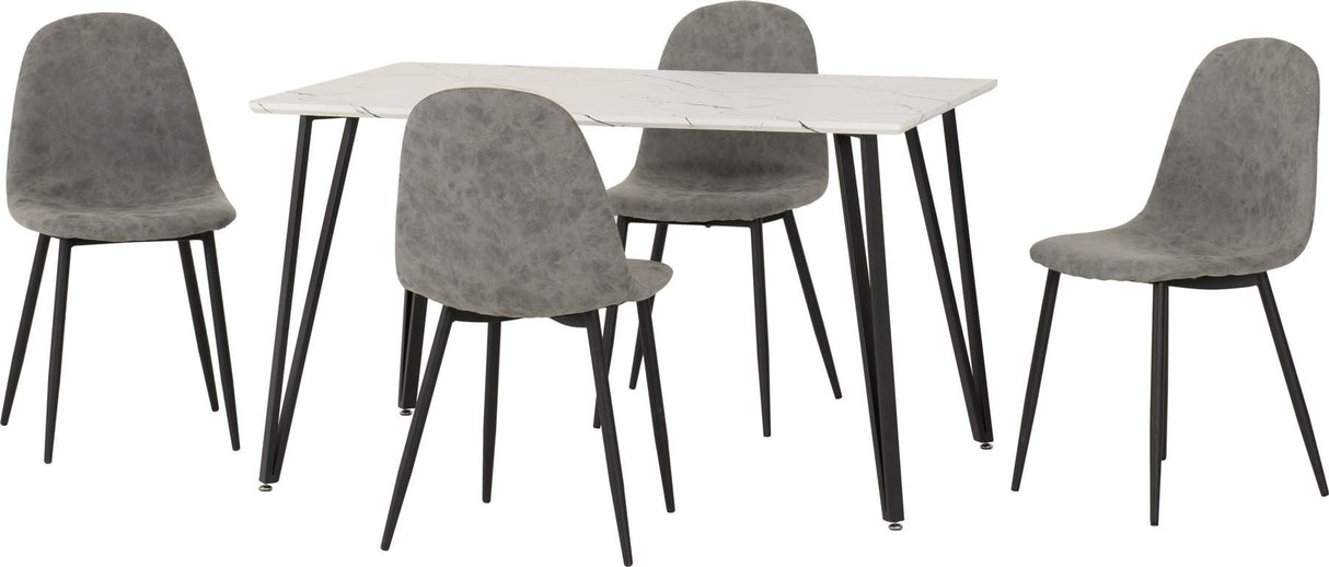 Marlow Dining Set with Athens Chairs - Seconique