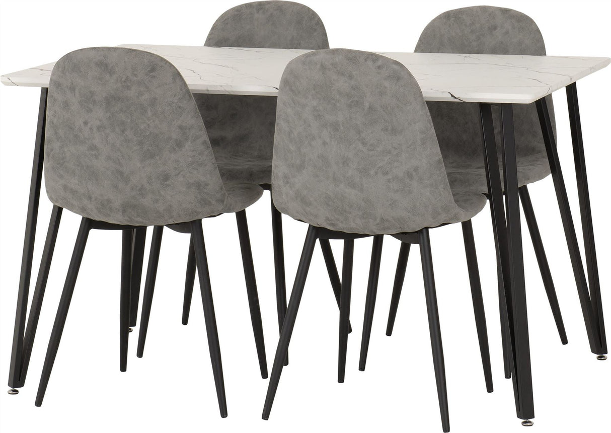 Marlow Dining Set with Athens Chairs - Seconique