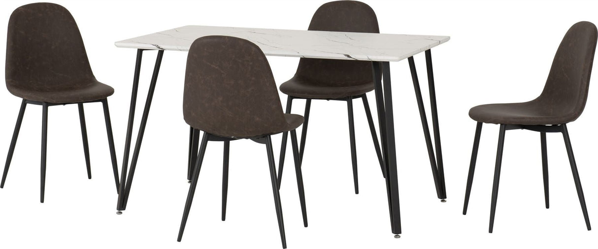Marlow Dining Set with Athens Chairs - Seconique
