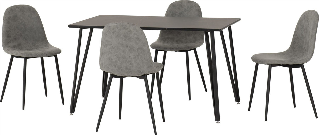 Marlow Dining Set with Athens Chairs - Seconique