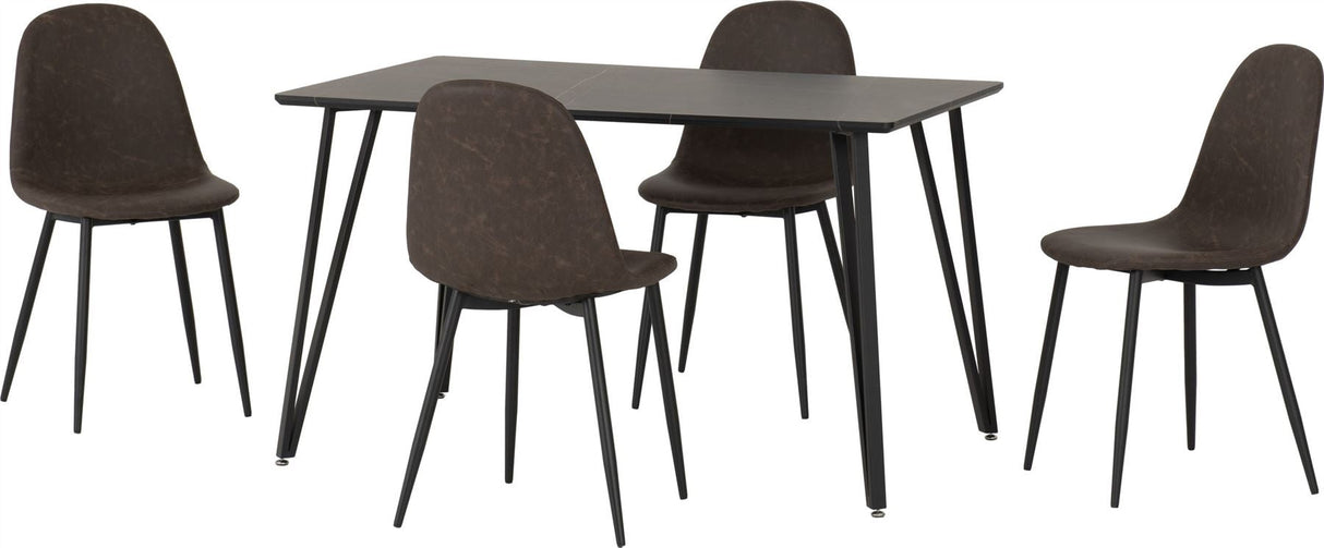 Marlow Dining Set with Athens Chairs - Seconique