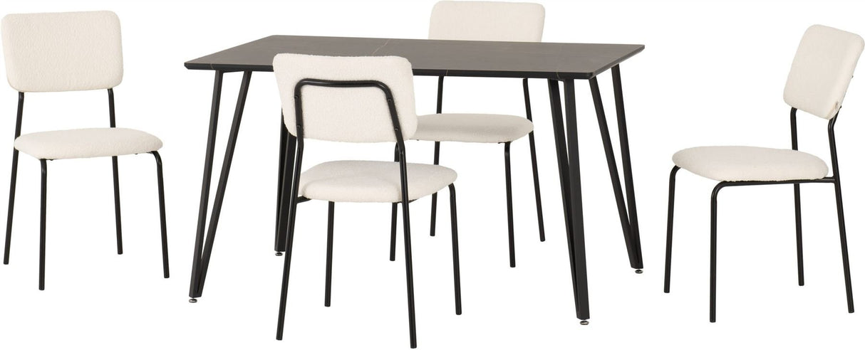 Marlow Dining Set with Sheldon Chairs - Seconique