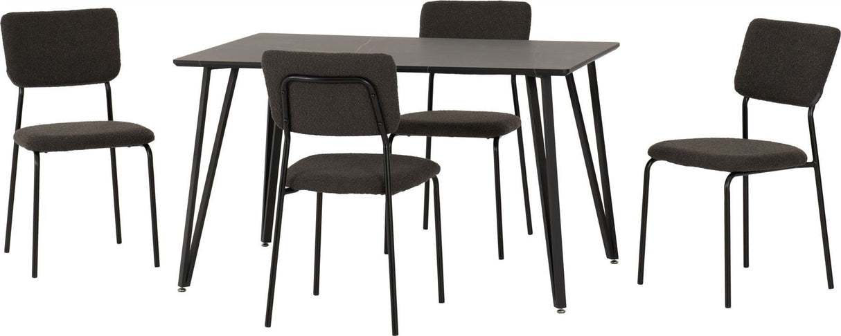 Marlow Dining Set with Sheldon Chairs - Seconique