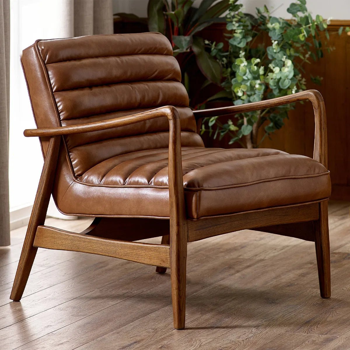 Marshall Faux Leather Accent Chair - Julian Bowen
