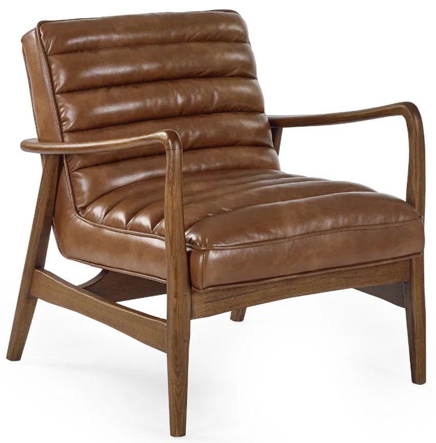 Marshall Faux Leather Accent Chair - Julian Bowen