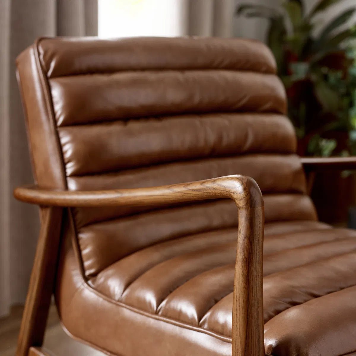 Marshall Faux Leather Accent Chair - Julian Bowen