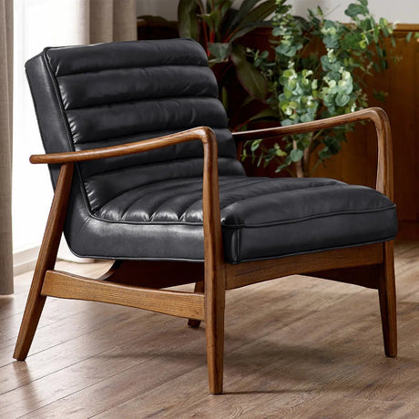 Marshall Faux Leather Accent Chair - Julian Bowen
