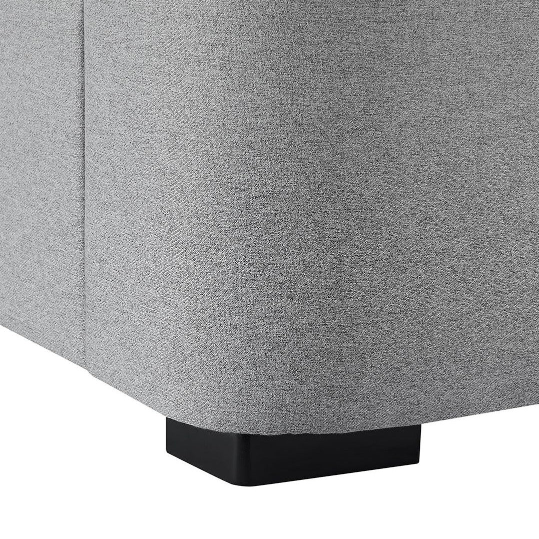 Mayfair Grey Fabric TV Bed Frame (5' King Size) - LPD