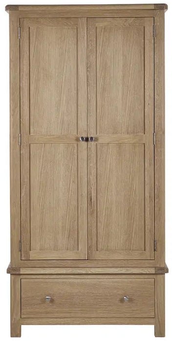 Memphis 2 Door 1 Drawer Double Wardrobe - Julian Bowen