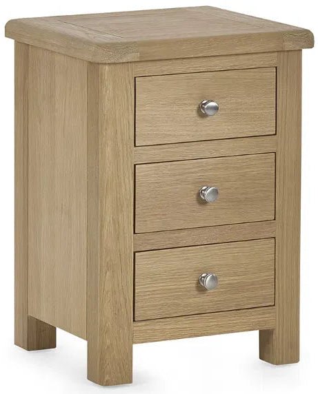 Memphis 3 Drawer Bedside Table - Julian Bowen