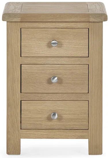 Memphis 3 Drawer Bedside Table - Julian Bowen