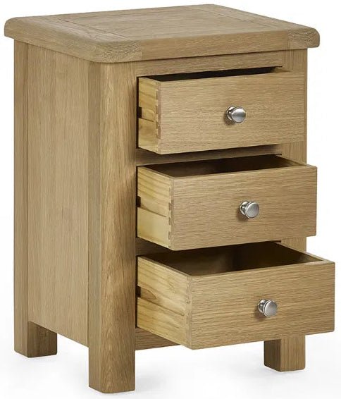 Memphis 3 Drawer Bedside Table - Julian Bowen