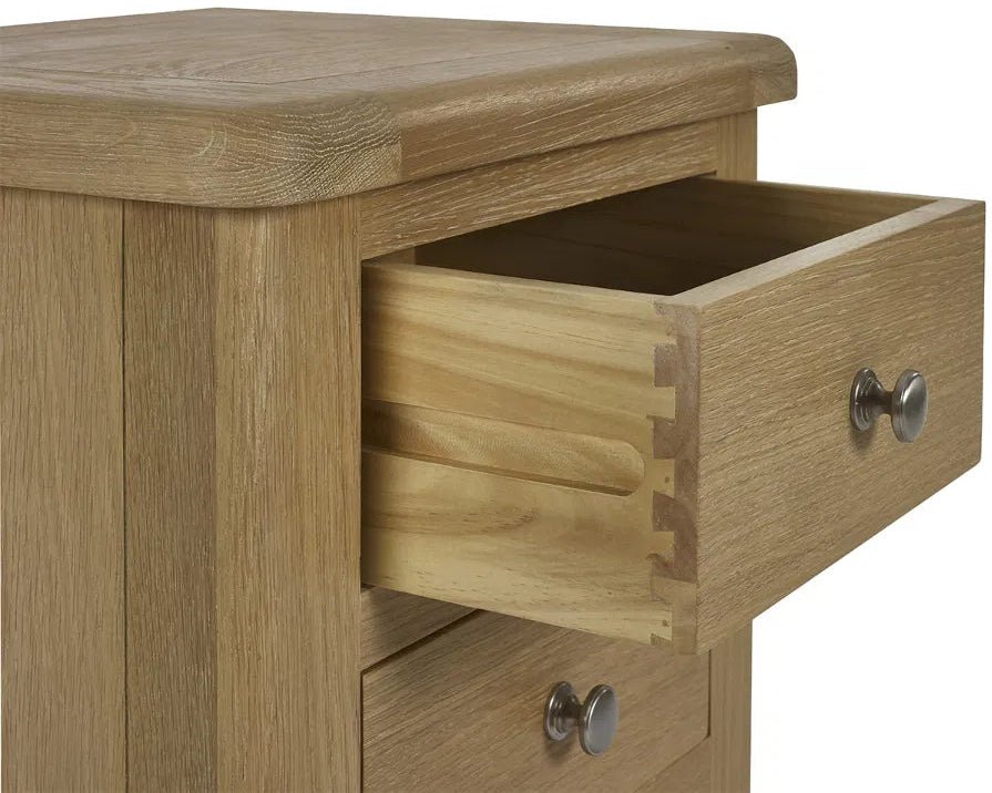 Memphis 3 Drawer Bedside Table - Julian Bowen