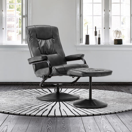 Memphis Swivel Chair & Footstool - Birlea