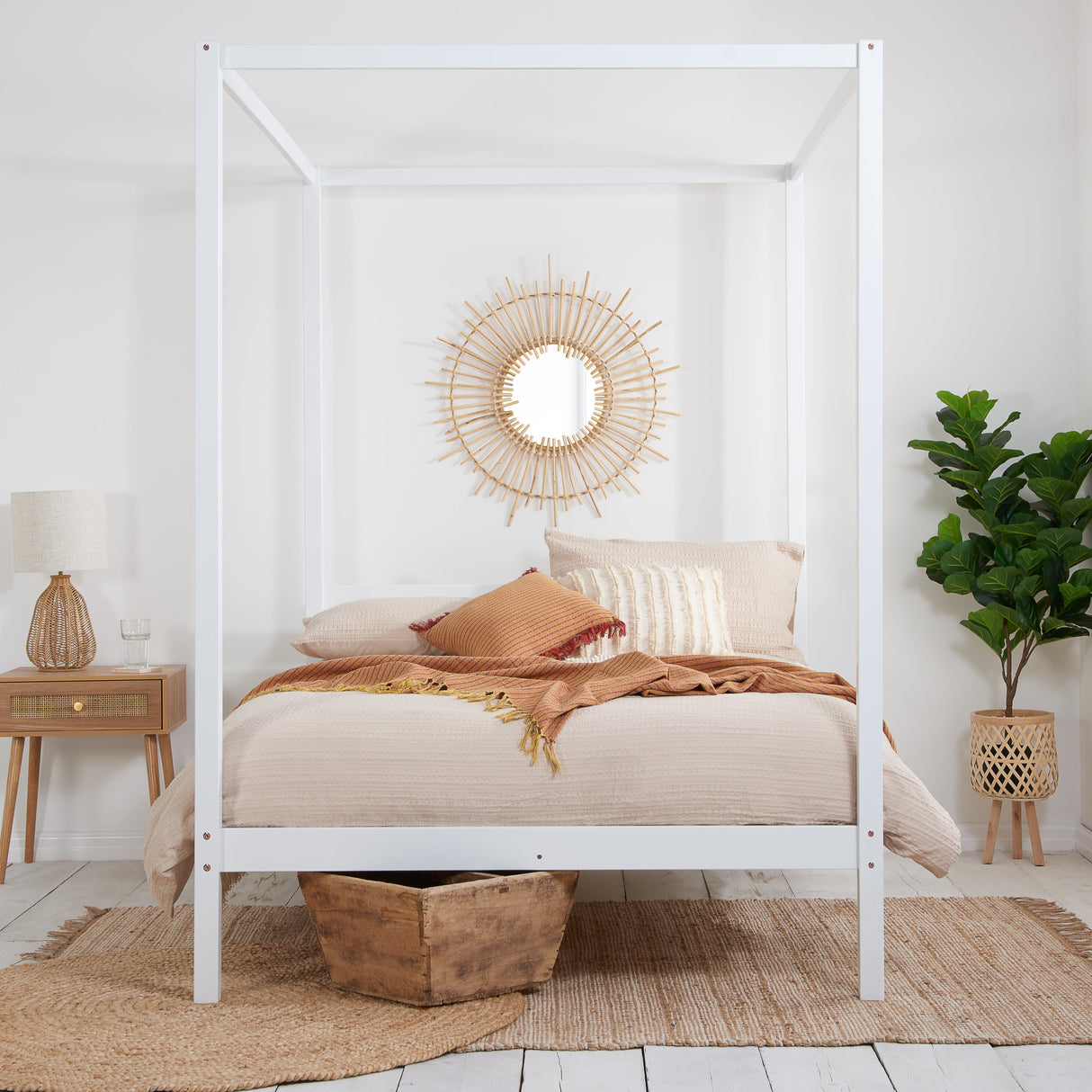 Mercia Four Poster Bed Frame - Birlea