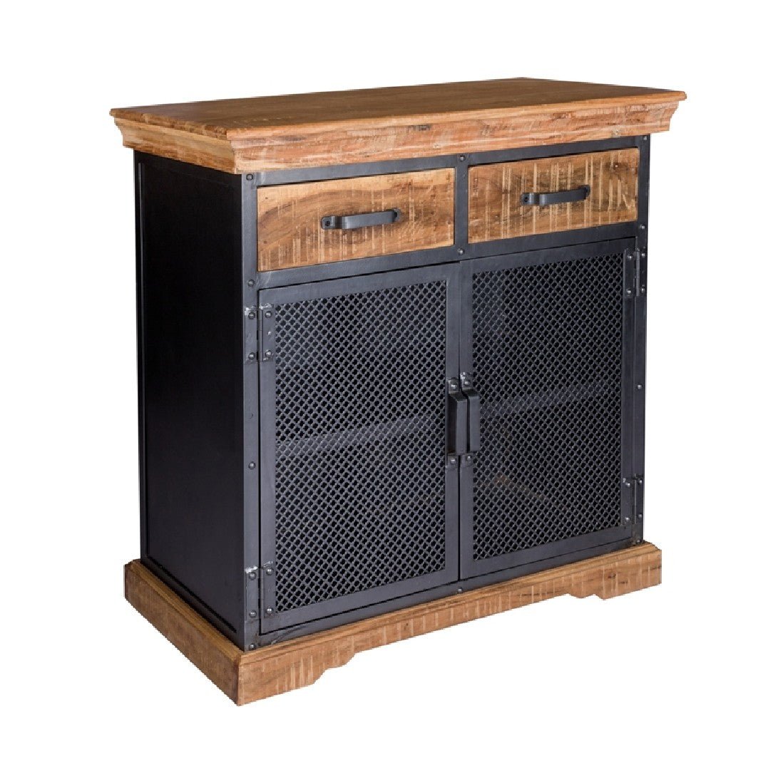 Metropolis Industrial 2 Door 2 Drawer Sideboard - Indian Hub