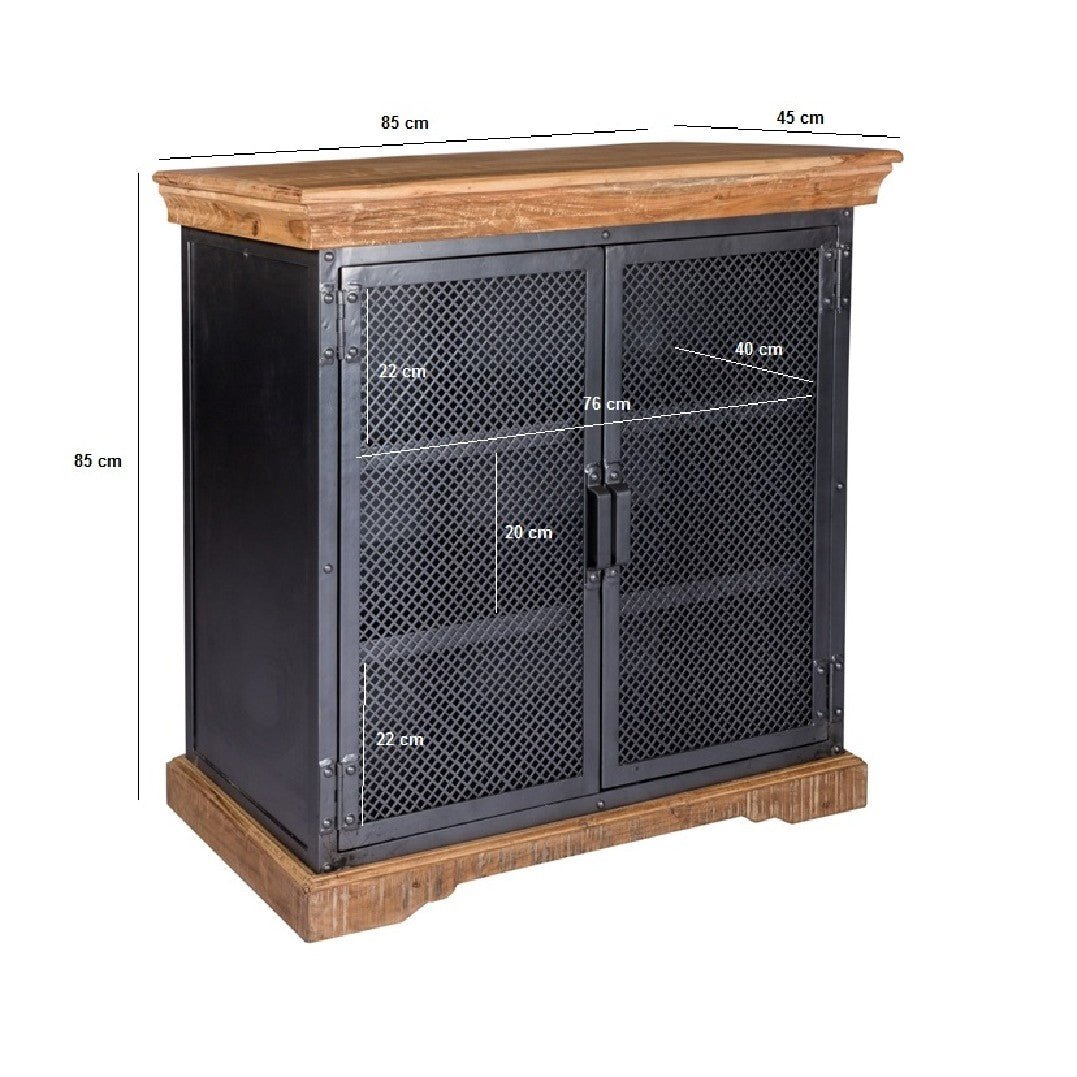 Metropolis Industrial 2 Door Sideboard - Indian Hub