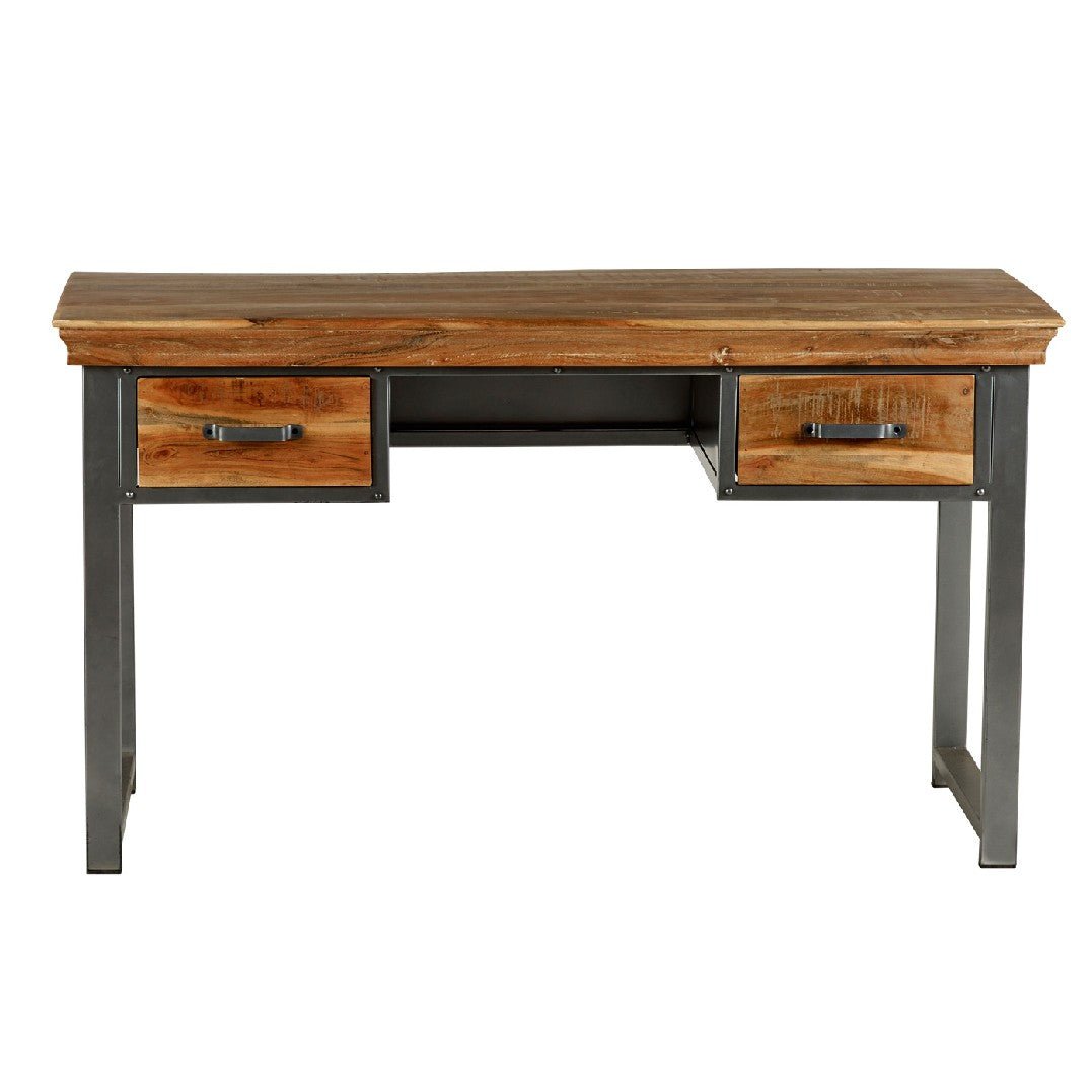 Metropolis Industrial 2 Drawer Desk - Indian Hub