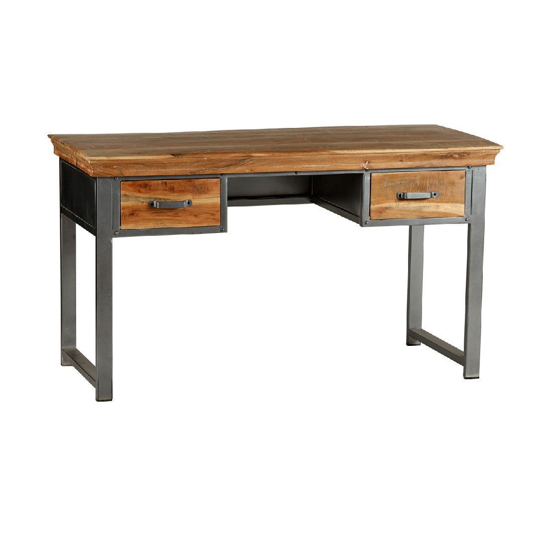 Metropolis Industrial 2 Drawer Desk - Indian Hub