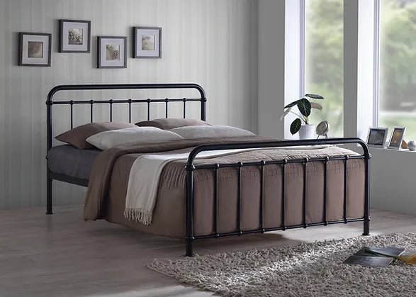 Miami Metal High Foot End Bed Frame - Time Living