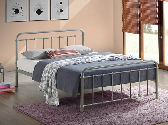 Miami Metal High Foot End Bed Frame - Time Living