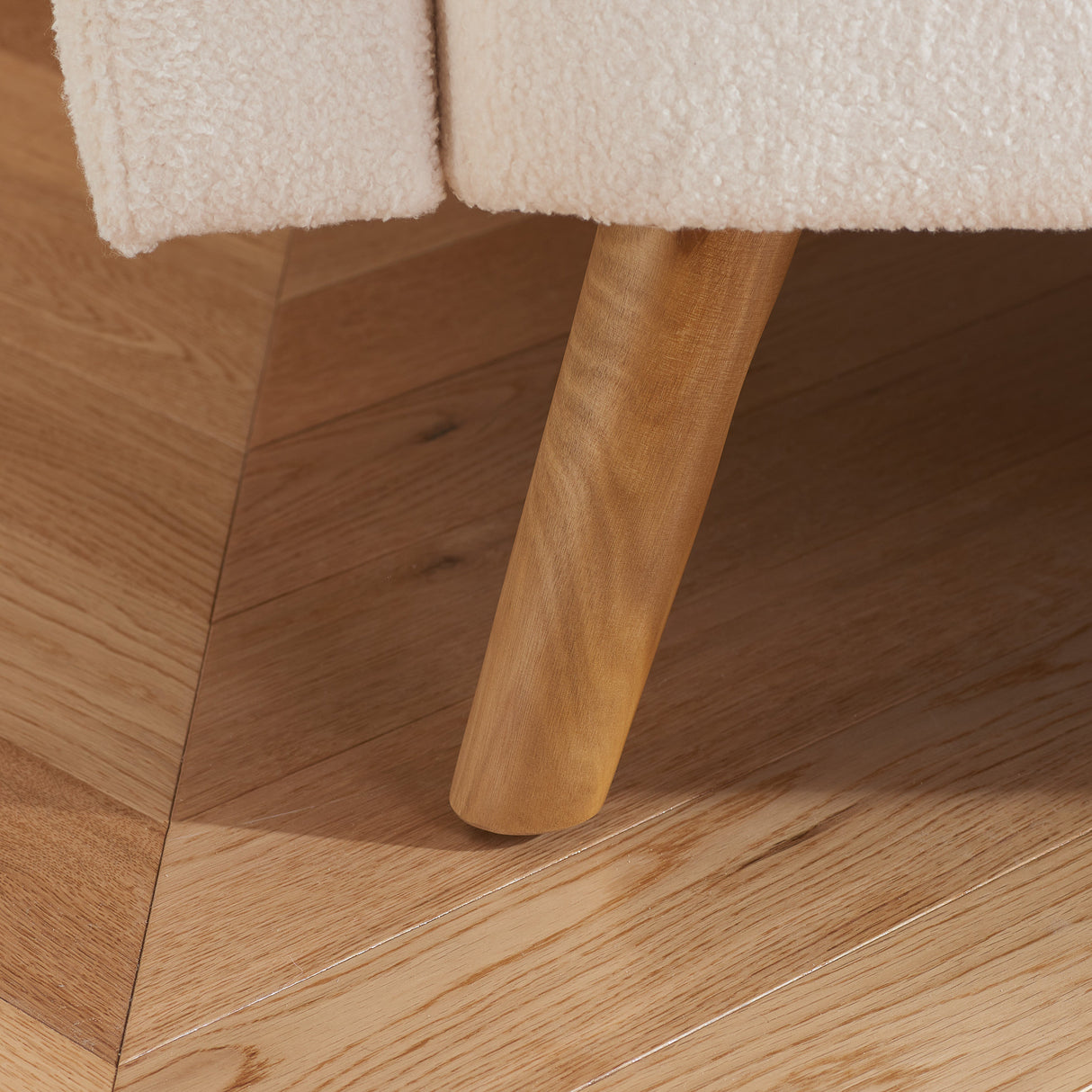 Micah Boucle Teddy Fabric Sofa Bed - Birlea