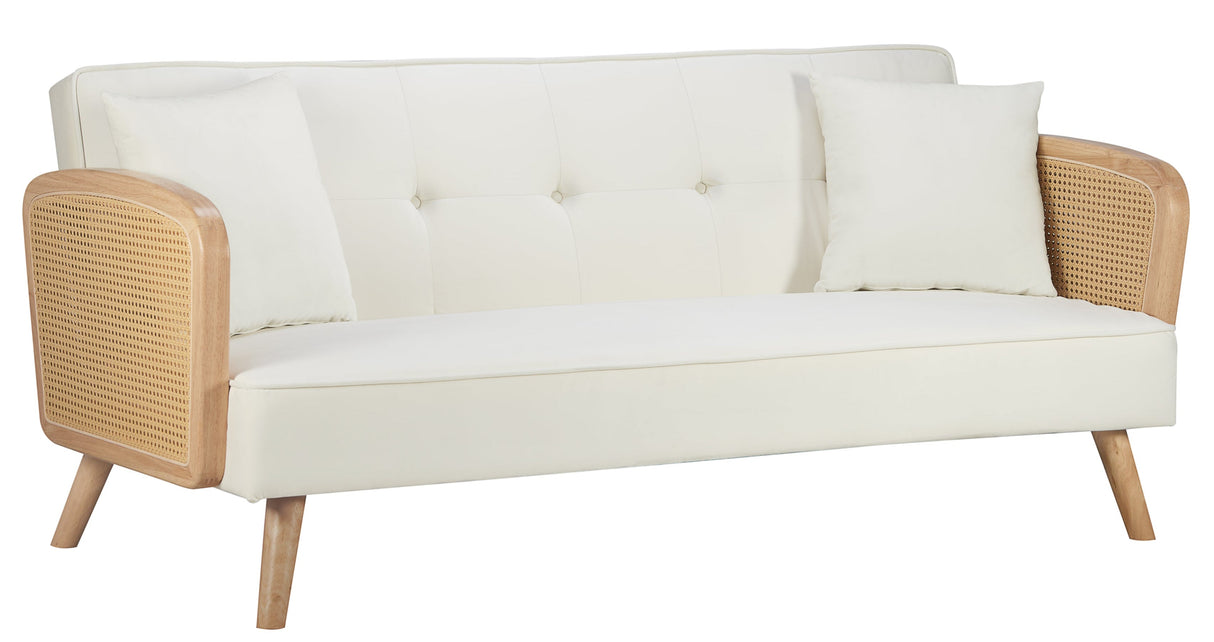 Mila 2 Seater Fold Flat Clic Clac Sofa Bed - Birlea
