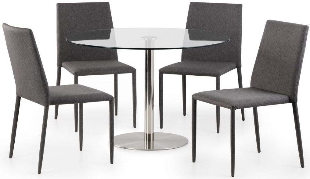 Milan Round Top Pedestal Dining Table - Julian Bowen