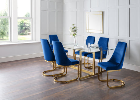 Minori Dining Table & 6 Vittoria Dining Chairs - Julian Bowen
