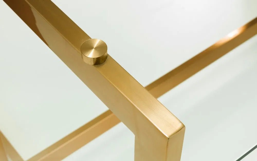 Minori Glass Top Dining Table - Julian Bowen