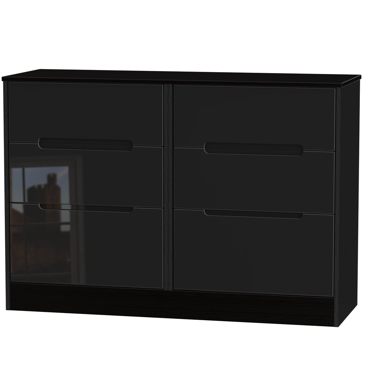 Monaco 6 Drawer Midi Chest - Welcome Furniture