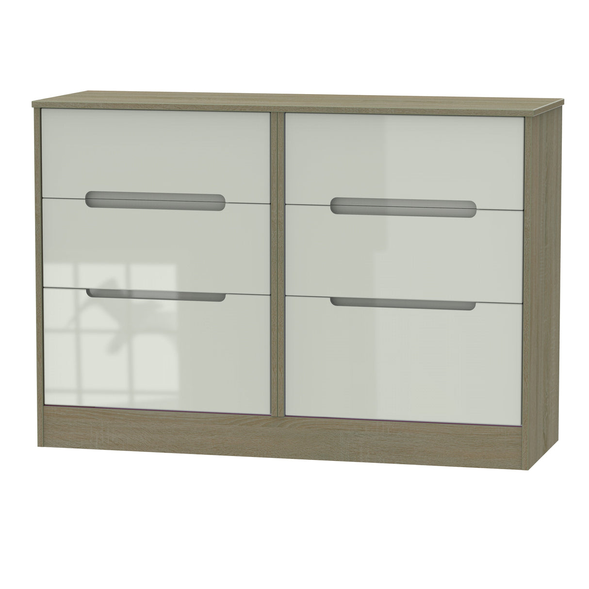 Monaco 6 Drawer Midi Chest - Welcome Furniture