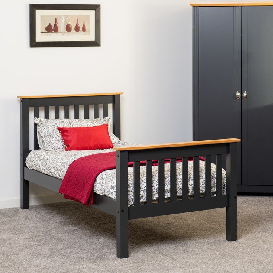 Monaco High Foot End Bed Frame - Seconique