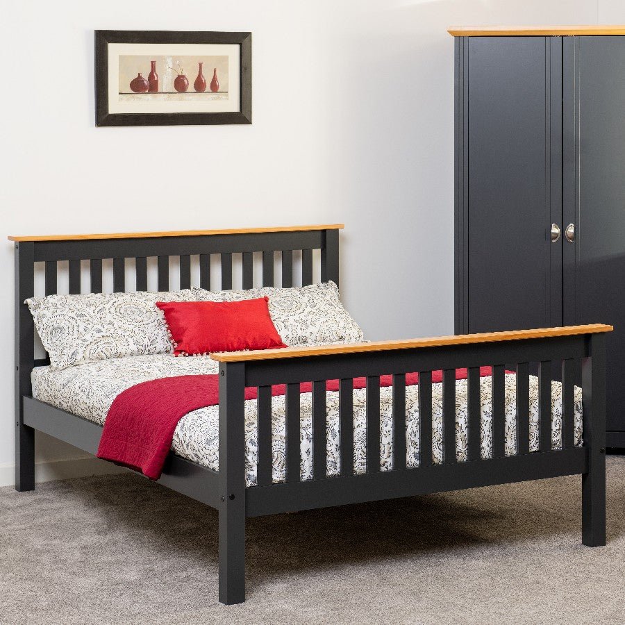 Monaco High Foot End Bed Frame - Seconique