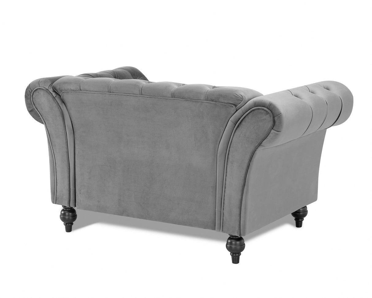 Monroe Curved Velvet 1.5 Seater Sofa - TGC