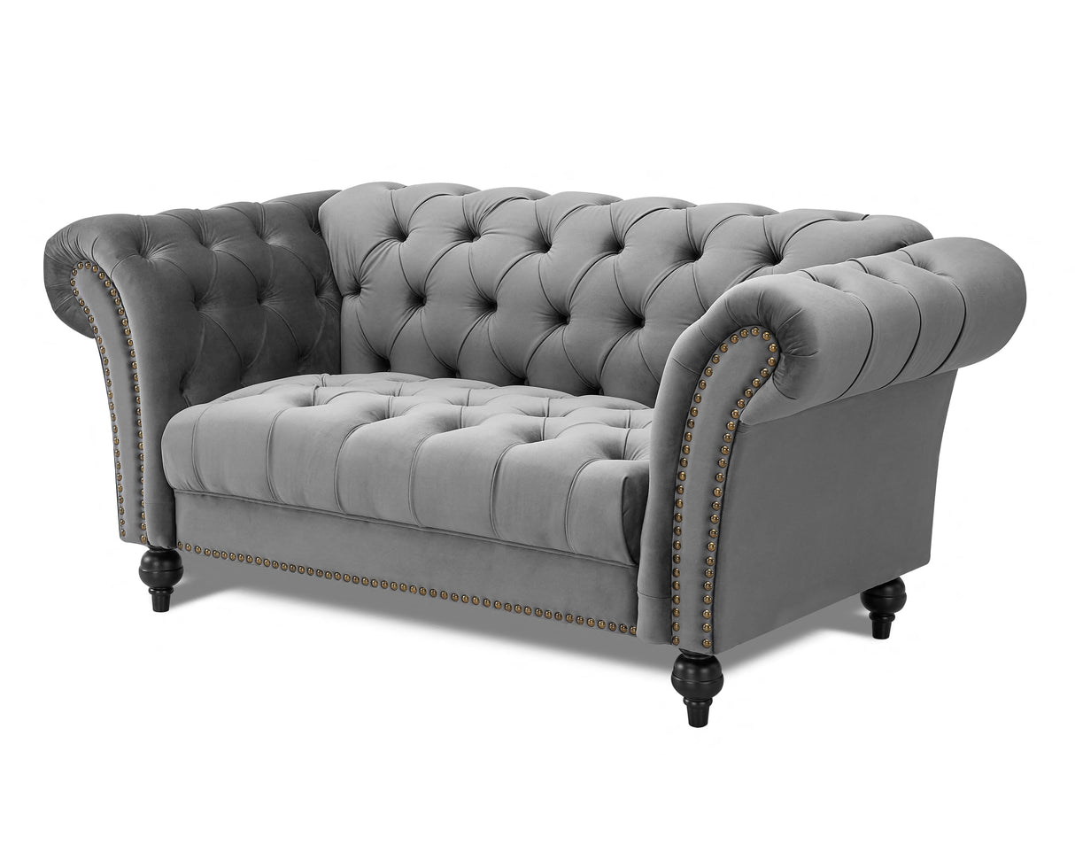 Monroe Curved Velvet 2 Seater Sofa - TGC
